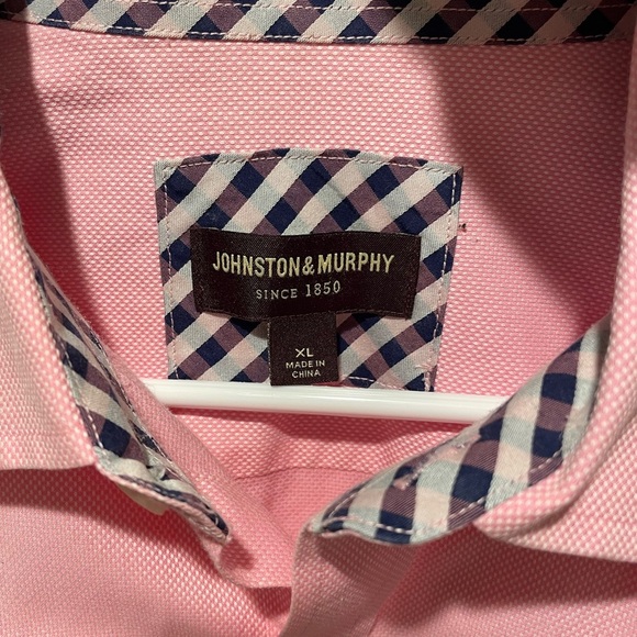 Johnston & Murphy Men's Pink Dress Shirt Size Large NWOT - Picture 3 of 4